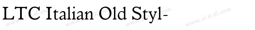 LTC Italian Old Styl字体转换